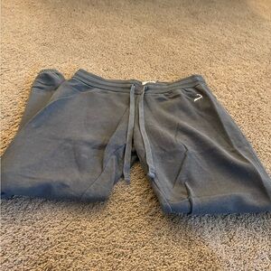 Gray Fleece Joggers with Elastic Waistband